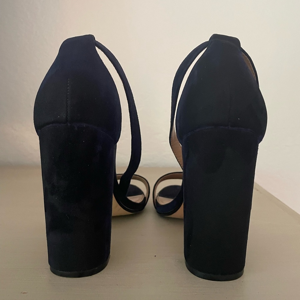 Steve Madden, Size 9.5, Navy blue, 4” Block heel